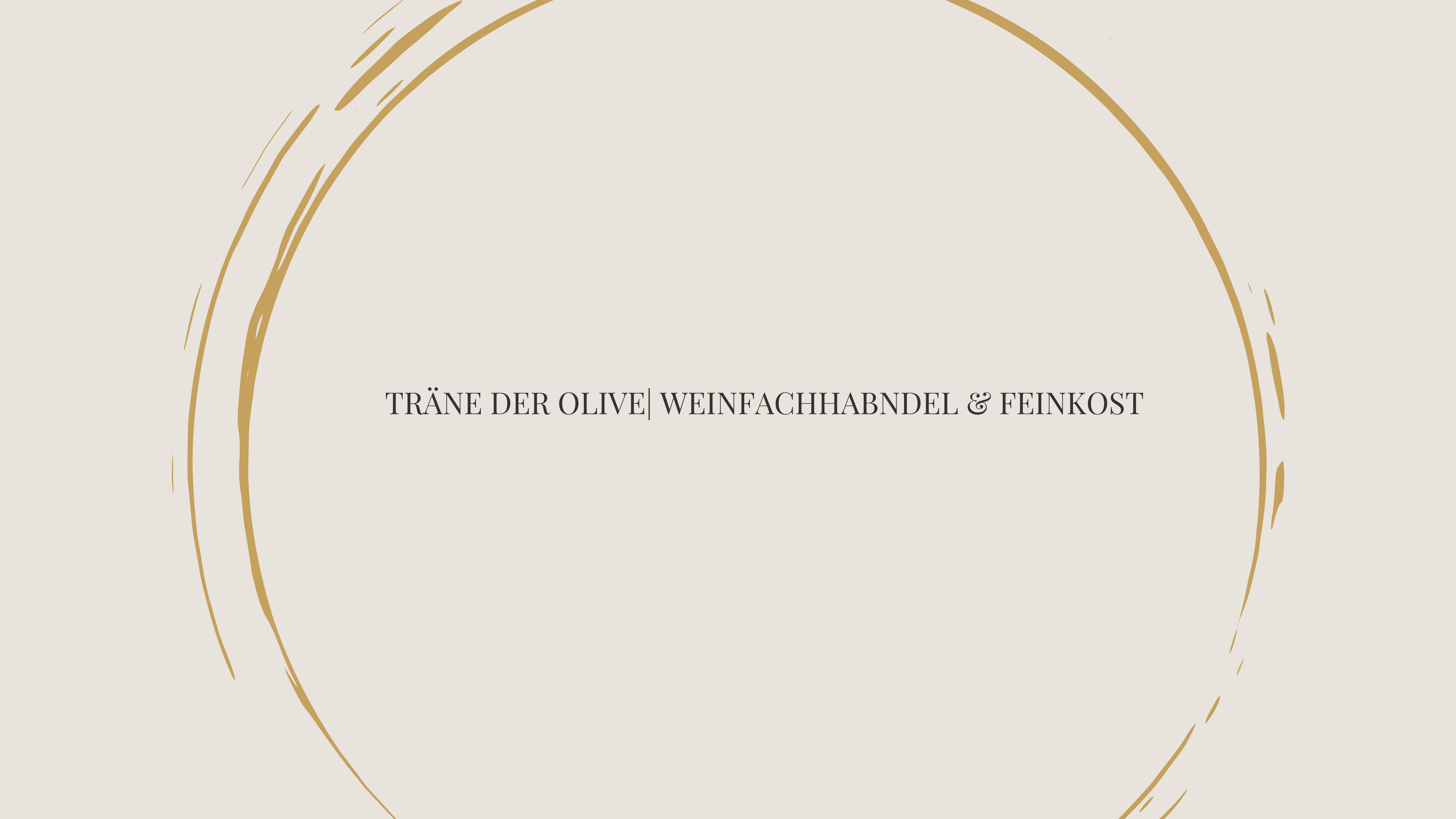 Träne der Olive Logo – Weinfachhandel und Feinkostmarke mit Fokus auf Qualität und Genuss