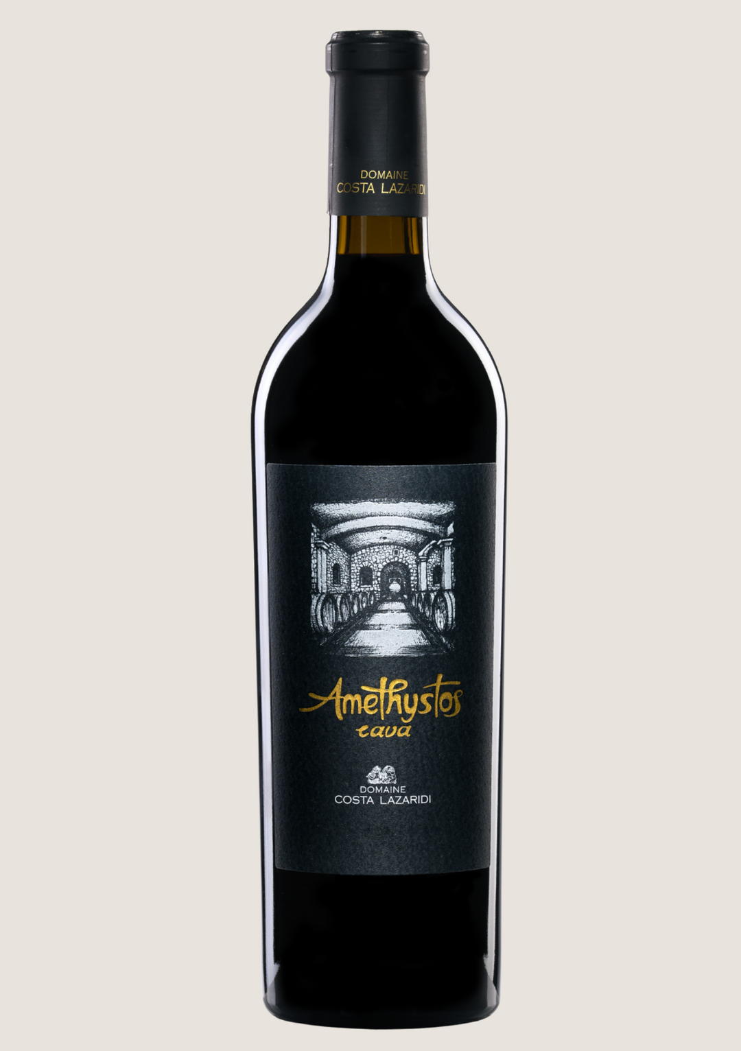 Flasche Amethystos Cava Rotwein von Domaine Costa Lazaridi.
