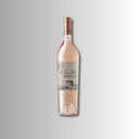 Zart roséfarbene Flasche La Tour Melas Idylle mit Kupferkapsel und illustrativem Etikett.